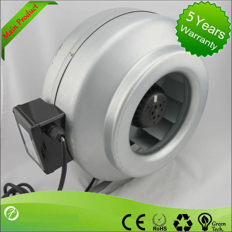 High Efficiency Circular Inline Duct Blower , Centrifugal Ducted
