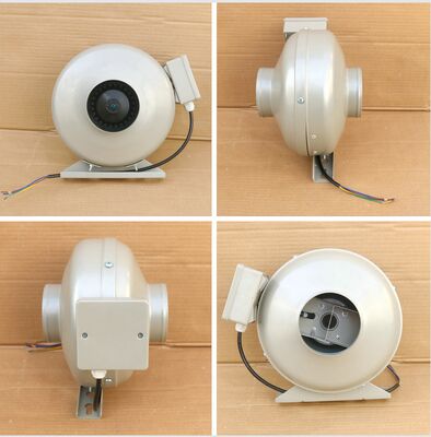 Round Low Noise Waterproof EC-AC IP55 E 230VAC IP55 250mm Duct Fan For Heat Pump