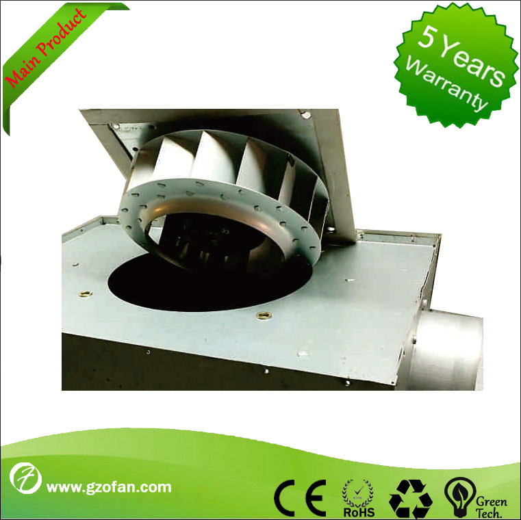125mm Thin Durable Silent Inline Fan / Square Inline Centrifugal Duct Fan