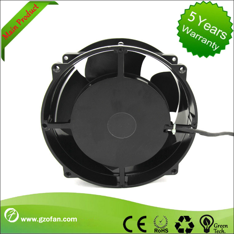 Round ROHS 200*70mm 933m3/H 24v Dc Axial Fan