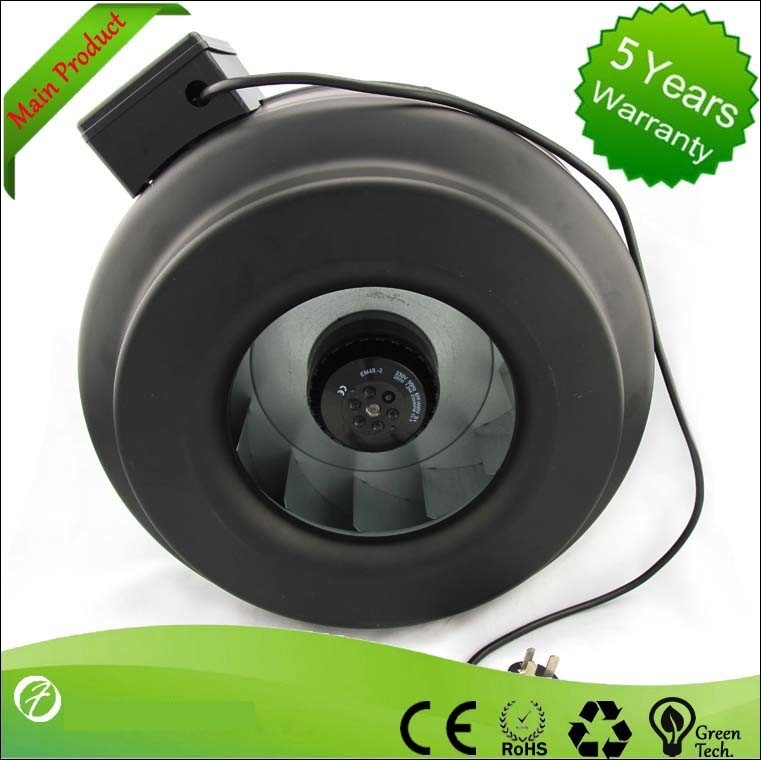 Professional Centrifugal Inline Fan With Plastic Shell 230V 150mm