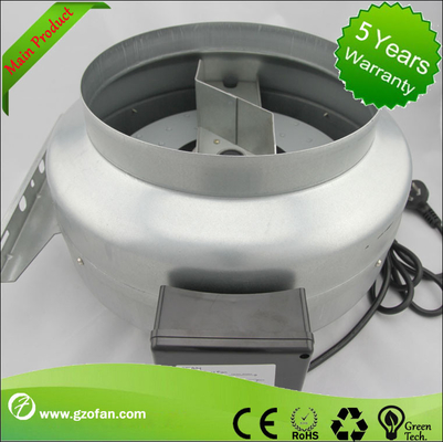 galvanised Sheet Steel Inline Circular Duct Fan Class F Low Noise