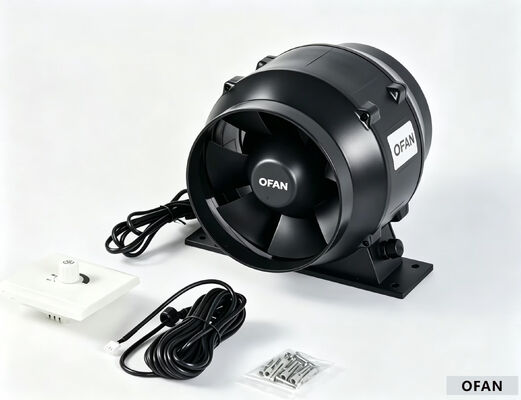 Retrofit Project Ec Inline Circular Duct Fan Energy-Saving Mixed-Flow Ventilation