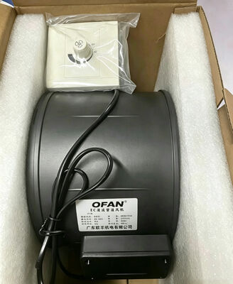Retrofit Project Ec Inline Circular Duct Fan Energy-Saving Mixed-Flow Ventilation